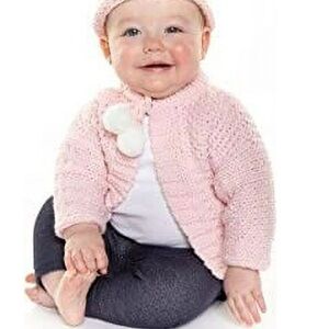 Elly & Emmy infant cable knit cardigan sweater